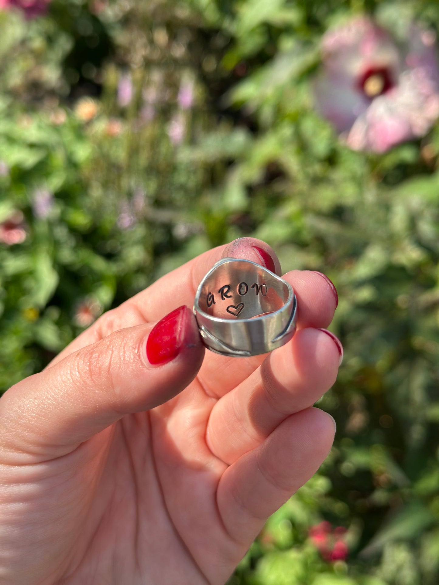 Tulip Ring with Jade