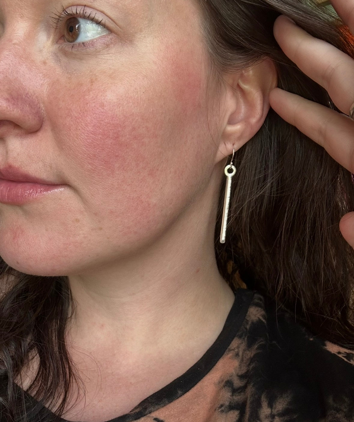Silver Bar Earrings