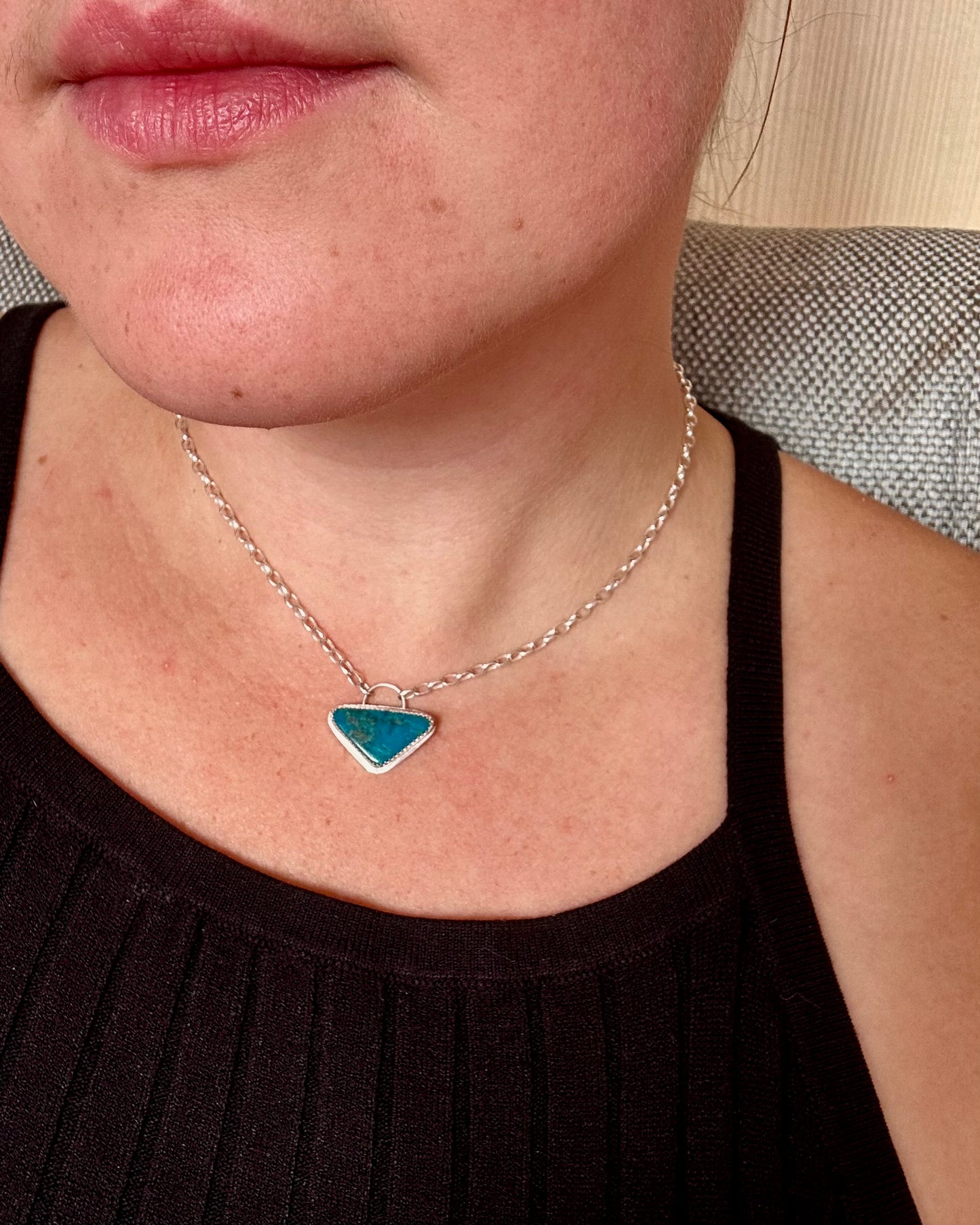 Triangle Turquoise Necklace