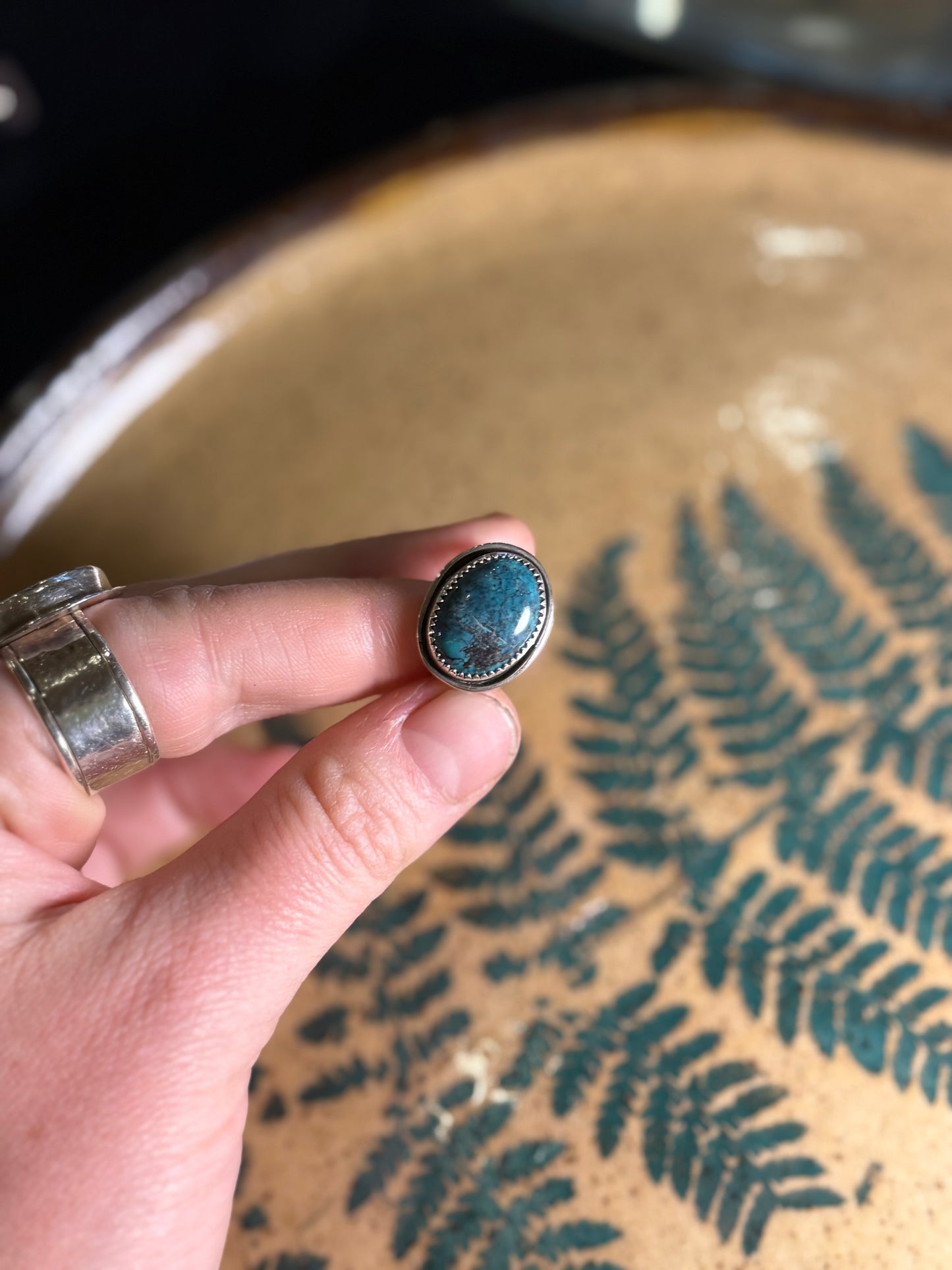 Dark Blue Turqoise Ring