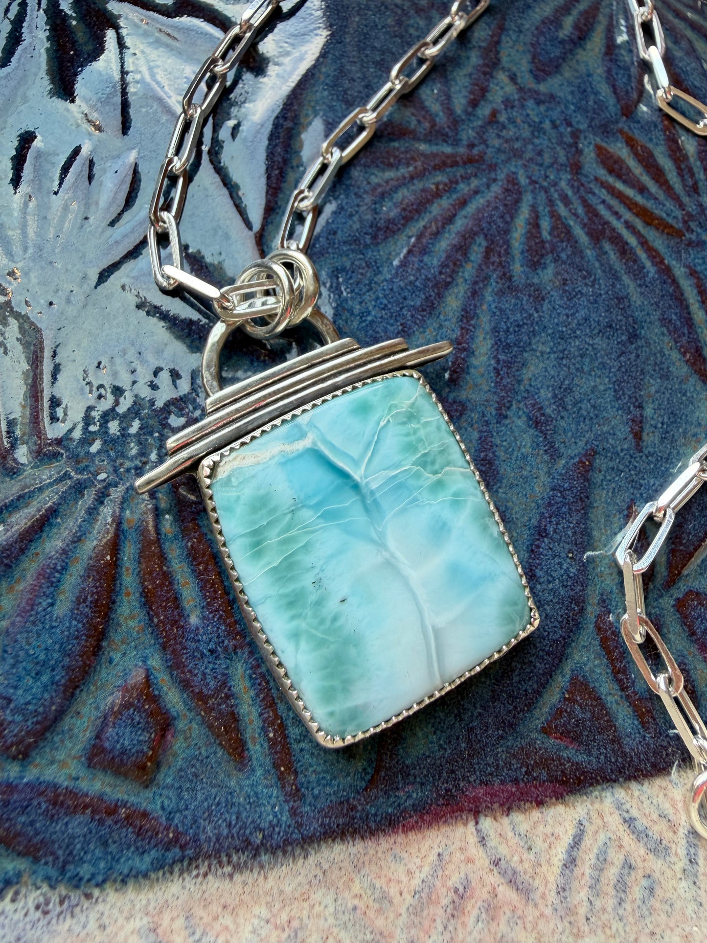 Larimar Temple Necklace