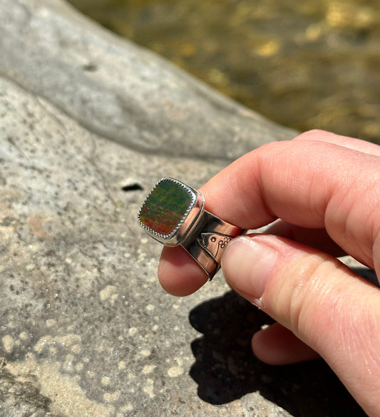 Brook Trout Wide Band Ring