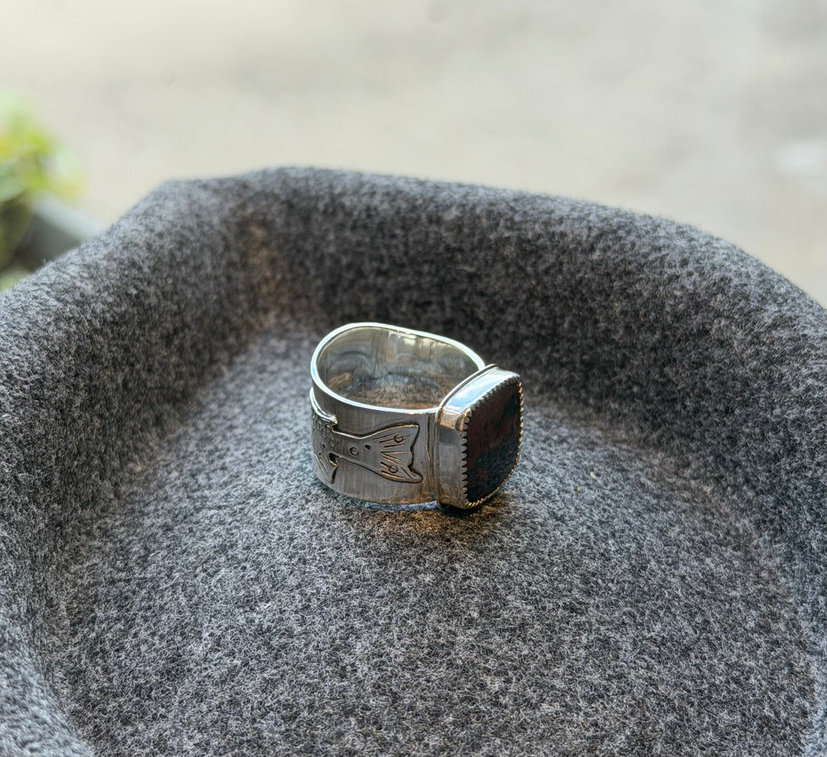 Trout Wide Band Ring