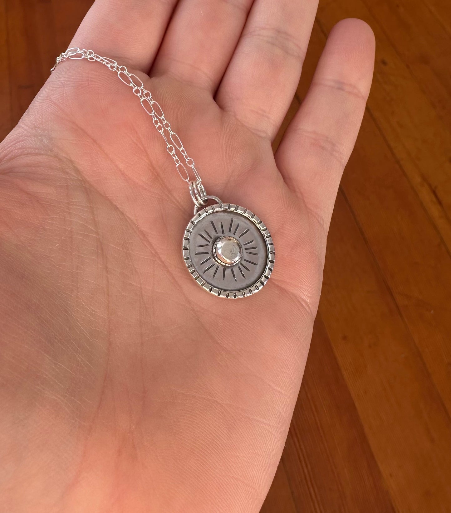 Silver Sunbeam Necklace