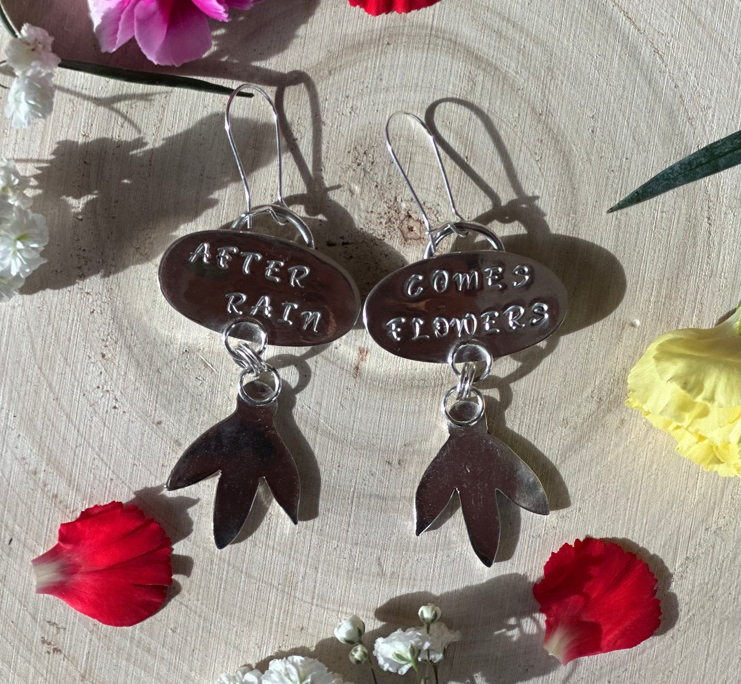 Rainfall on Coneflowers Earrings