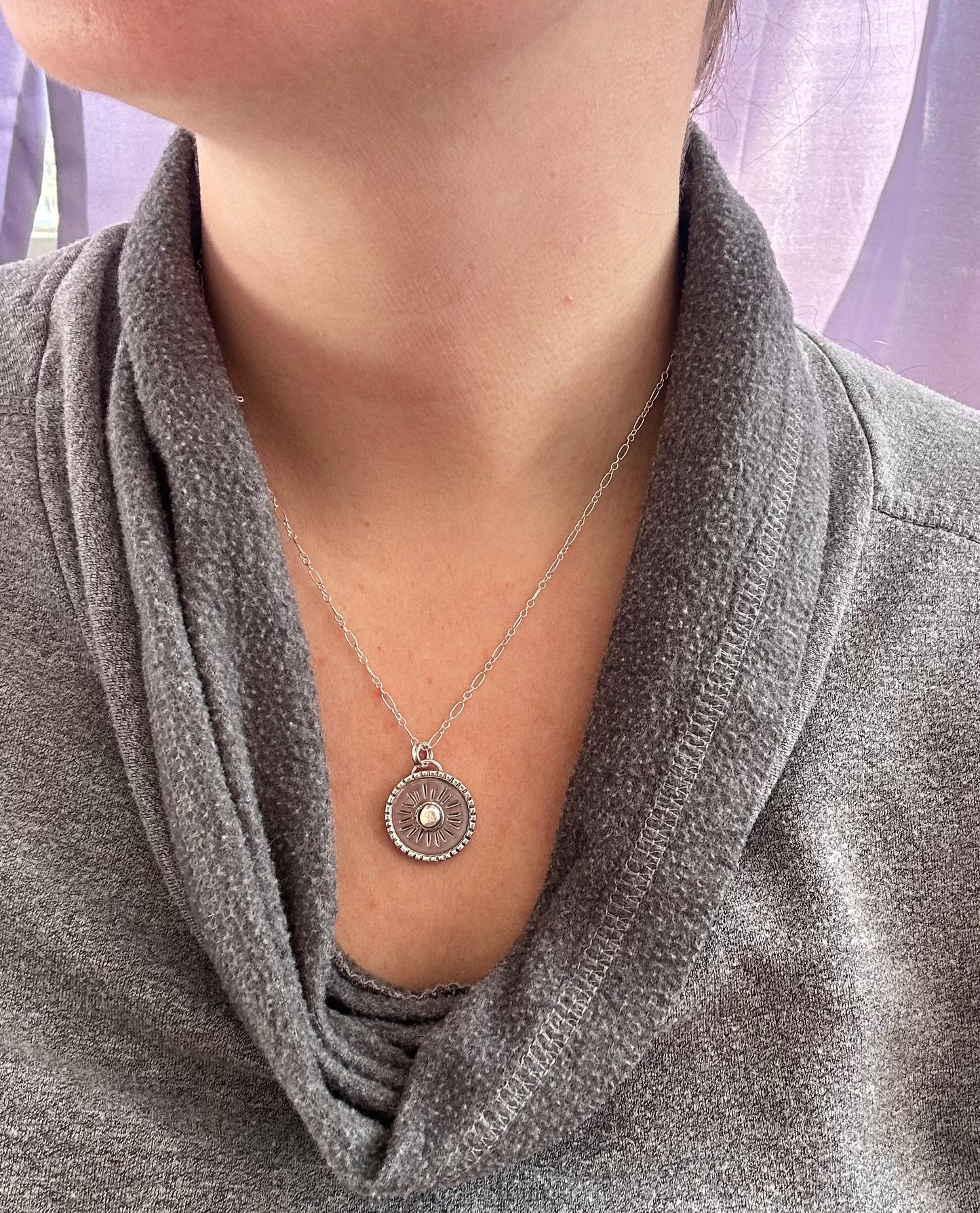 Silver Sunbeam Necklace