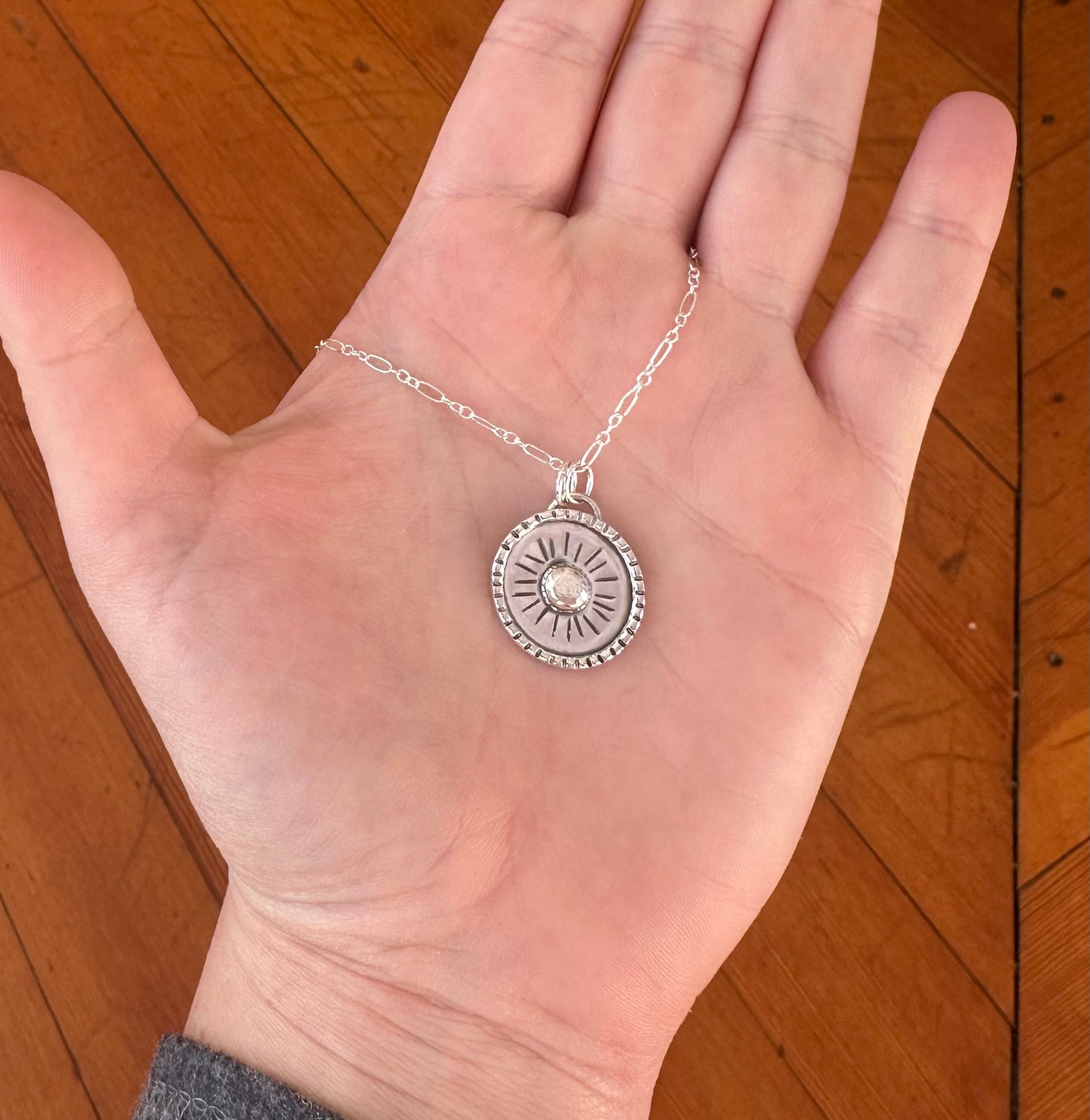Silver Sunbeam Necklace