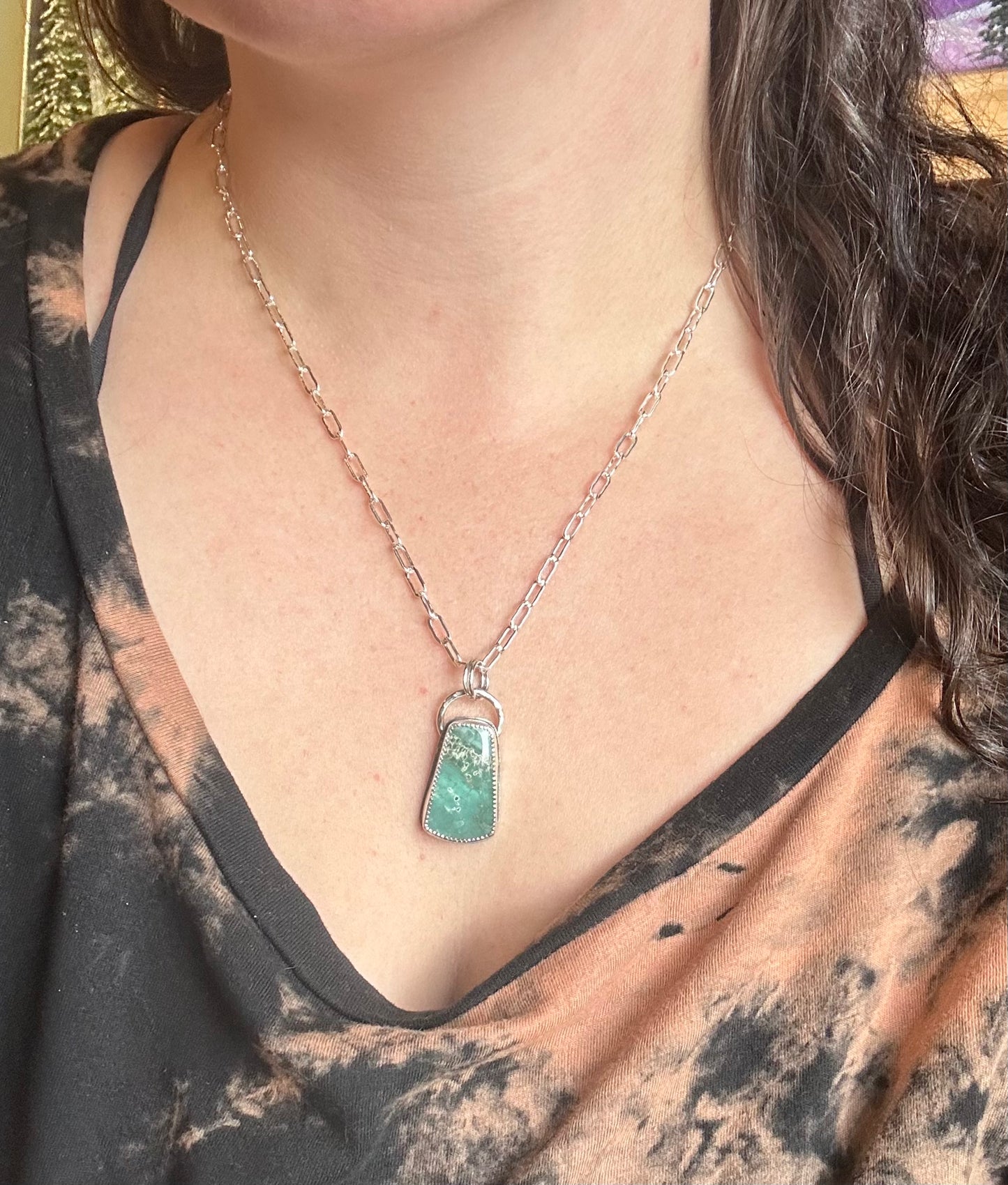 Pseudomorph Variscite Necklace