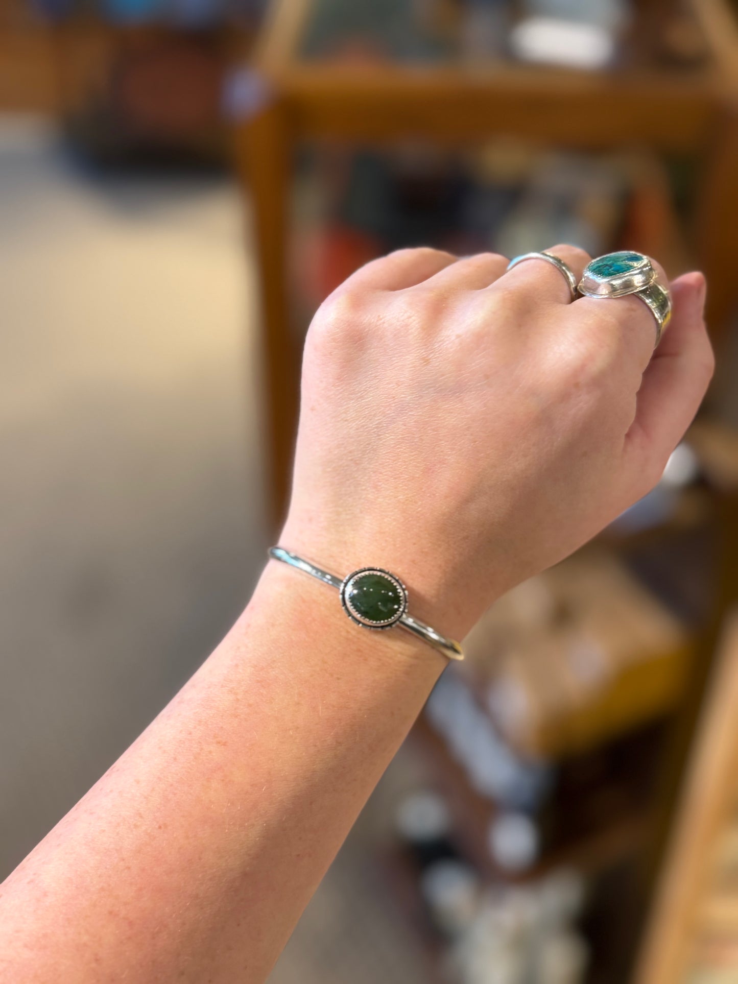 Jade Cuff Bracelet