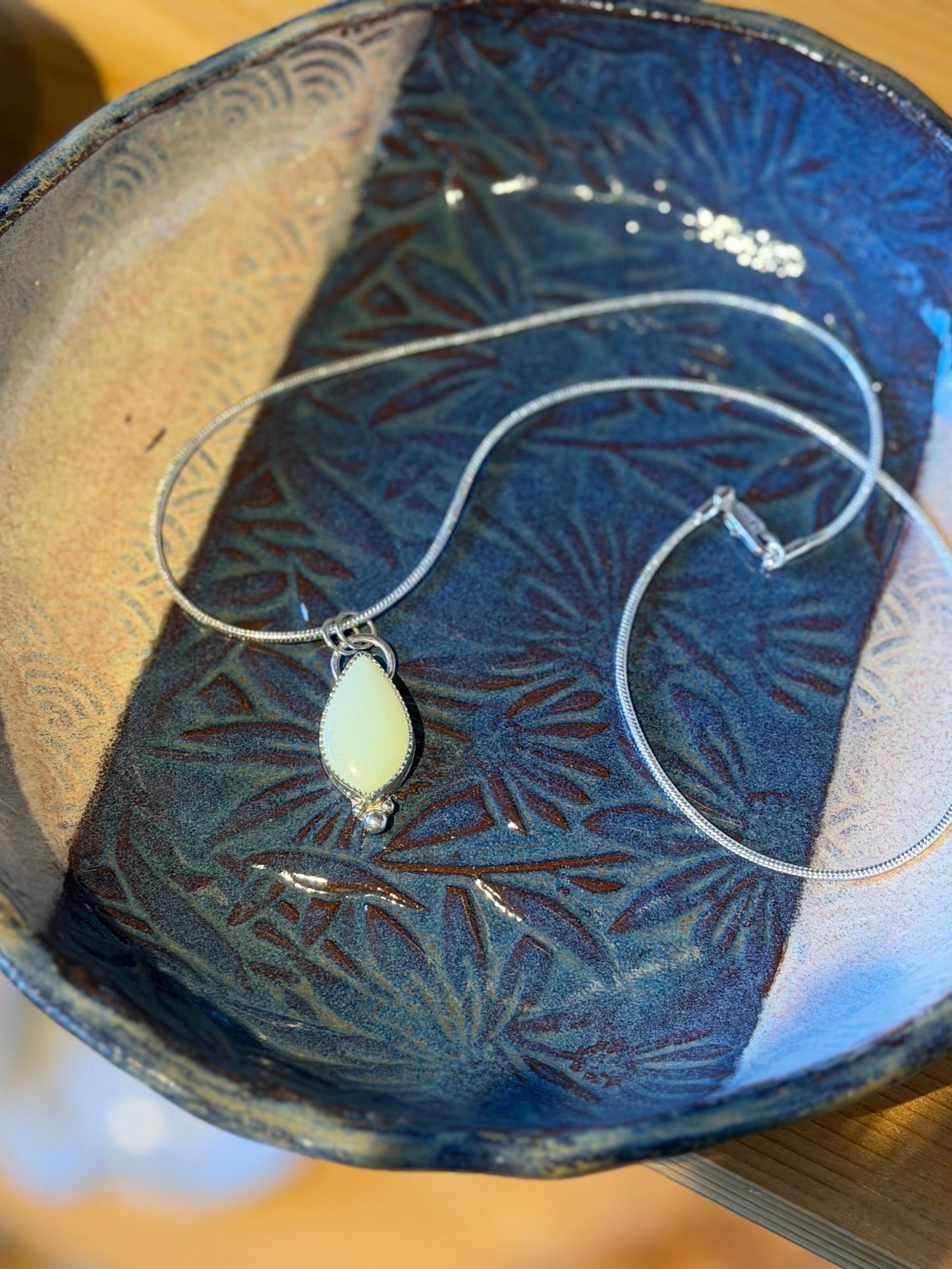 Lemon Chrysoprase Pendant