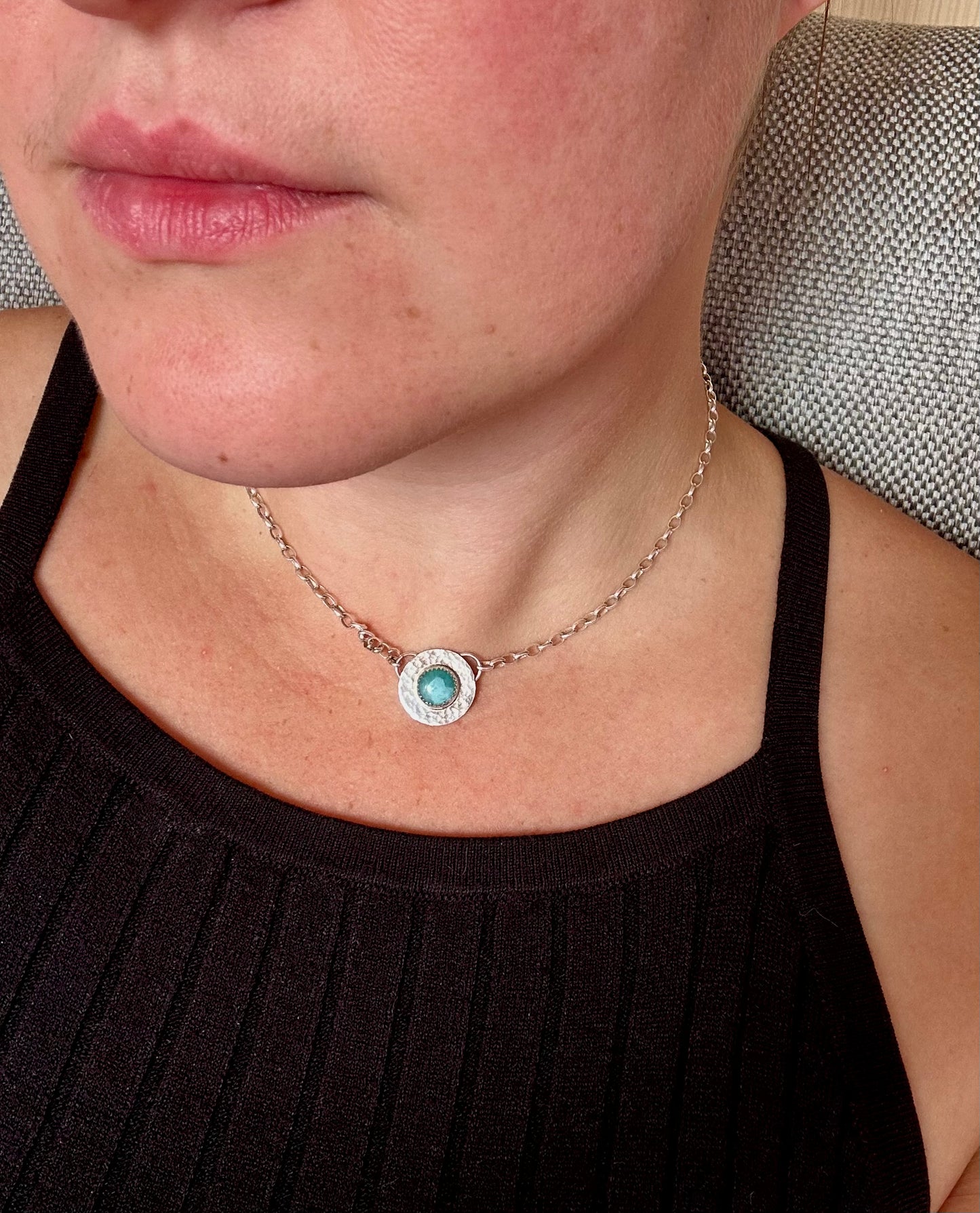 Larimar Choker necklace