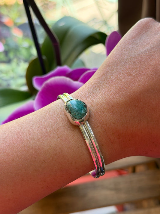 Vintage Turquoise Cuff Bracelet (thinner)