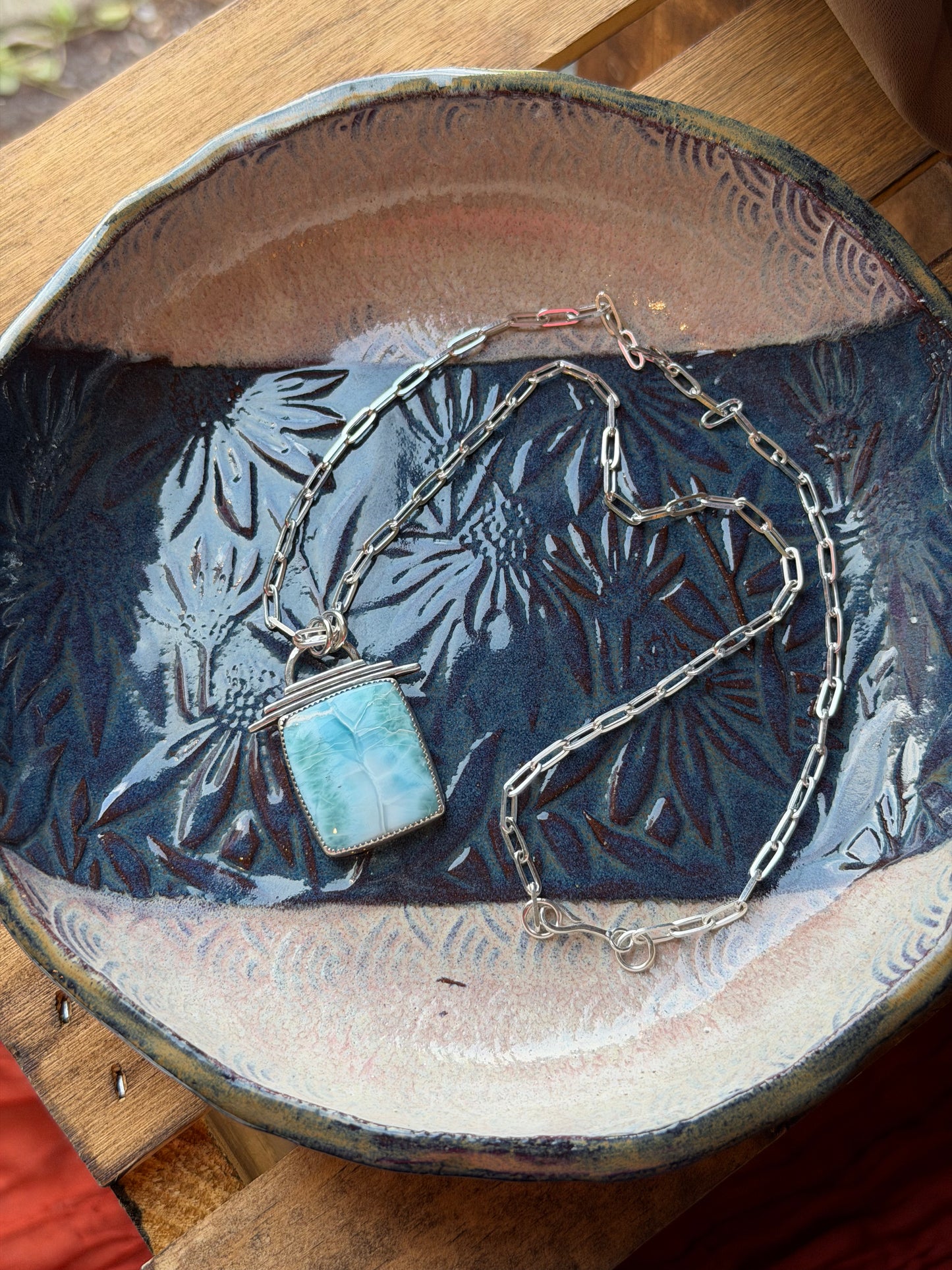 Larimar Temple Necklace