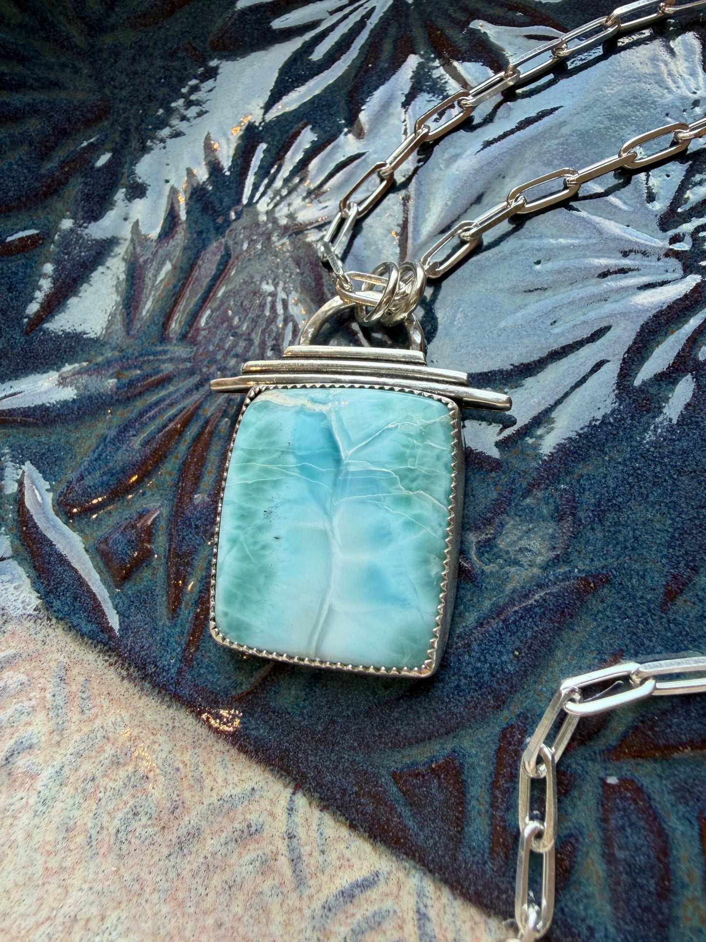 Larimar Temple Necklace