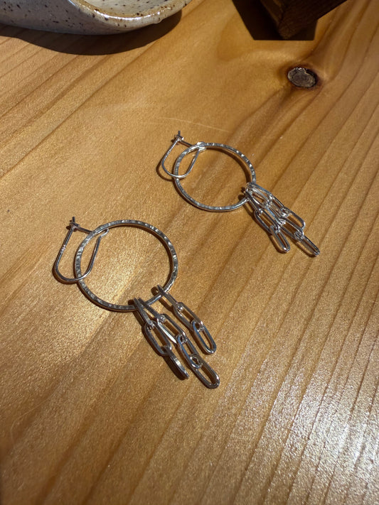 Paperclip Fringe Earrings (small)