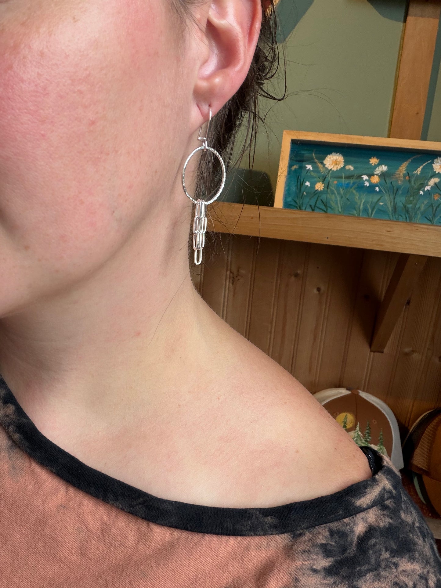 Paperclip Fringe Earrings (small)