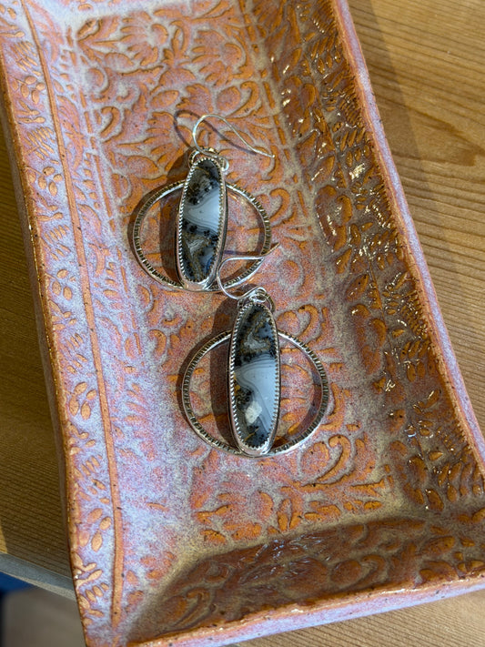 Funky Agate Hoops