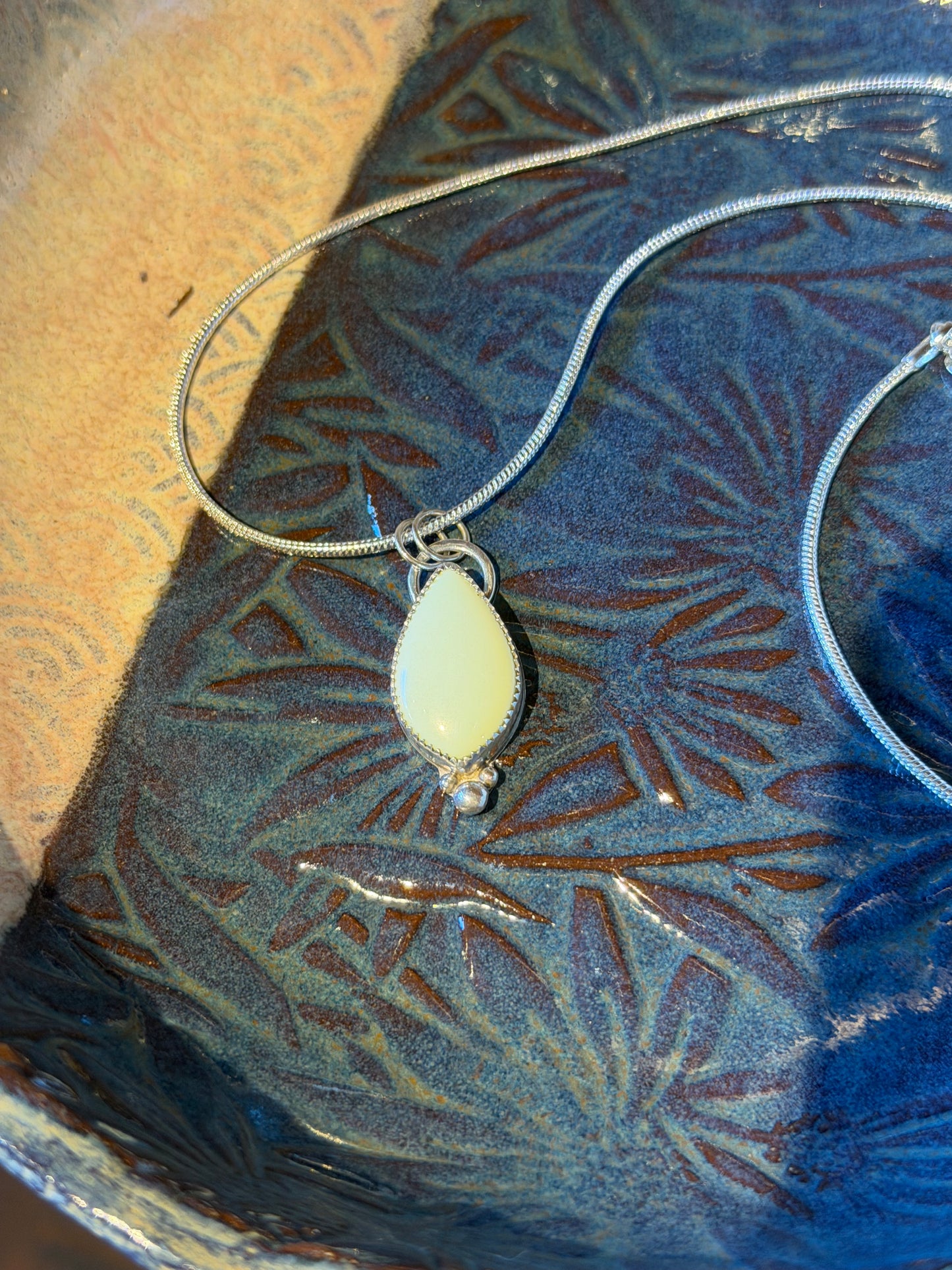 Lemon Chrysoprase Pendant