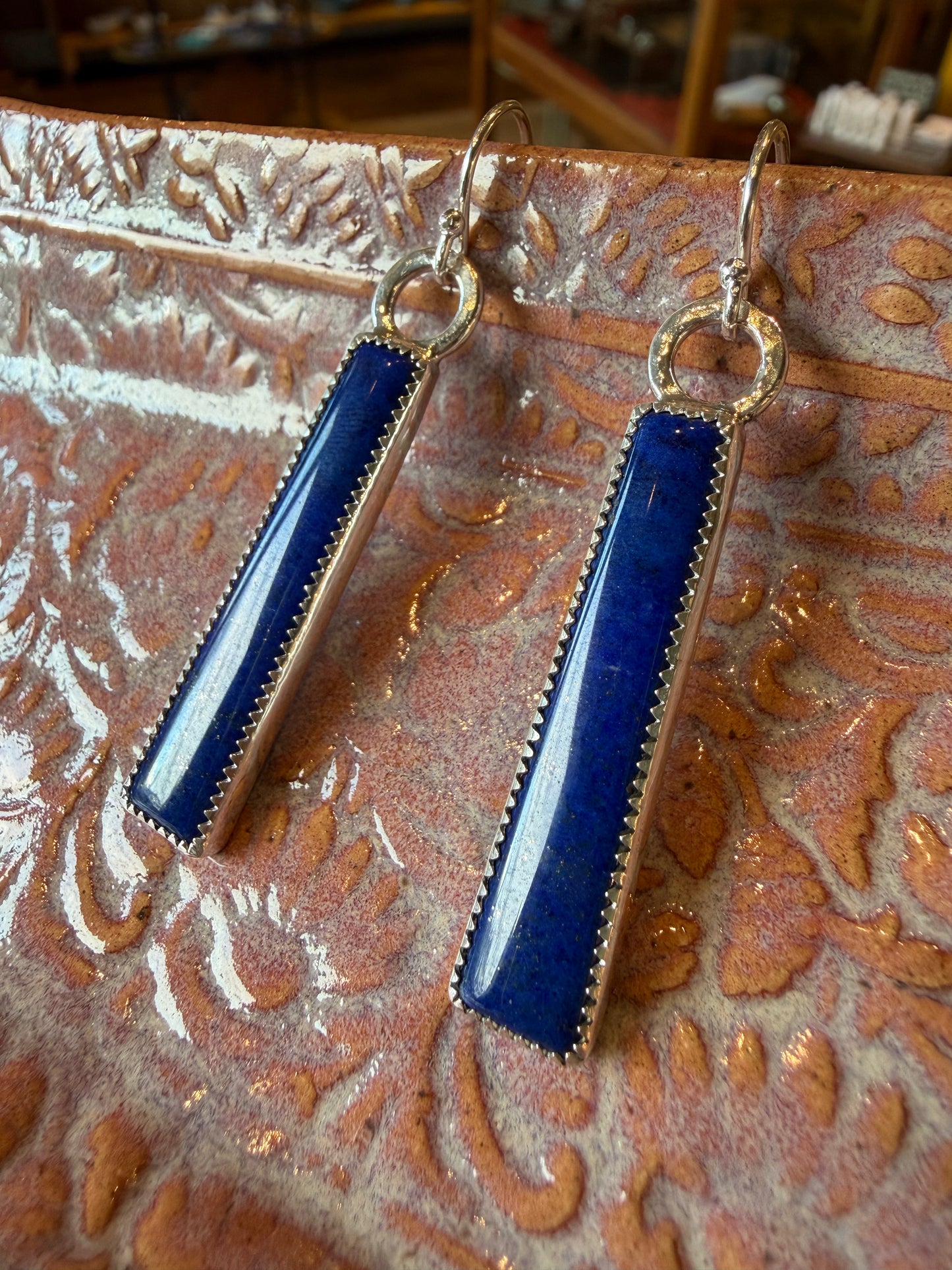Lapis Lazuli Drop Earrings
