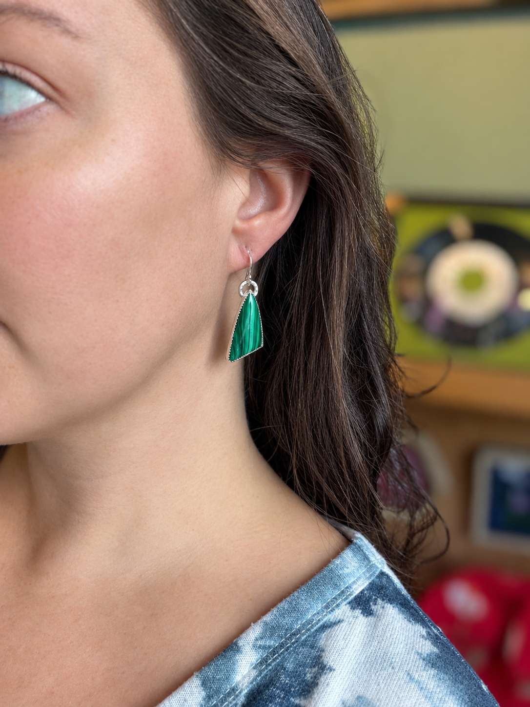 Malachite Earrings