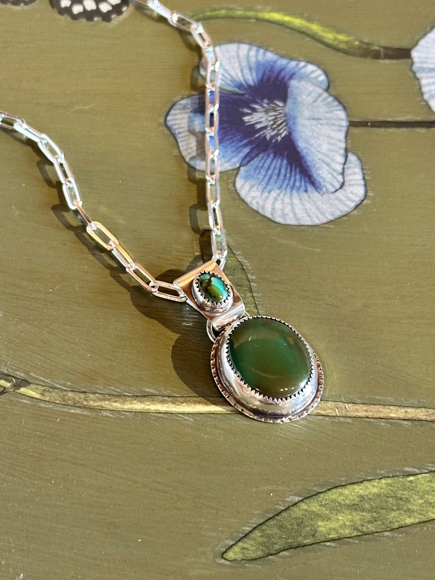 Double Hubei Turquoise Necklace