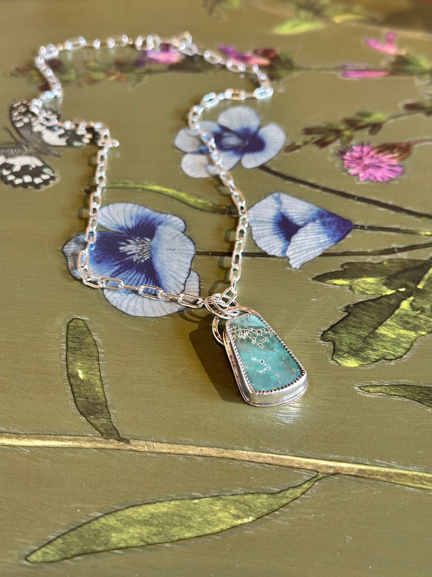 Pseudomorph Variscite Necklace